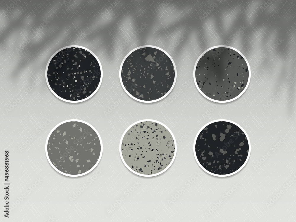 Fototapeta premium Highlight story cover. Terrazzo abstract design