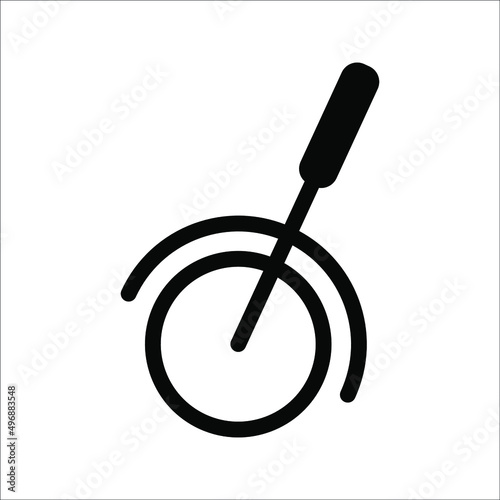 Lever icon vector isolated on white background, Lever transparent sign , sign and symbols in thin linear outline style