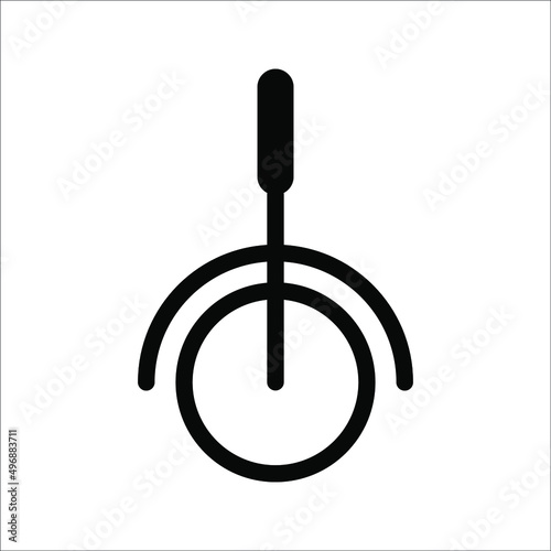 Lever icon vector isolated on white background, Lever transparent sign , sign and symbols in thin linear outline style