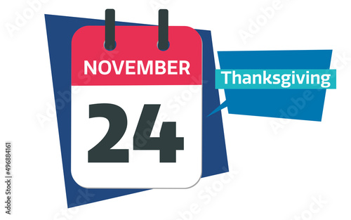 thanksgiving calendar day