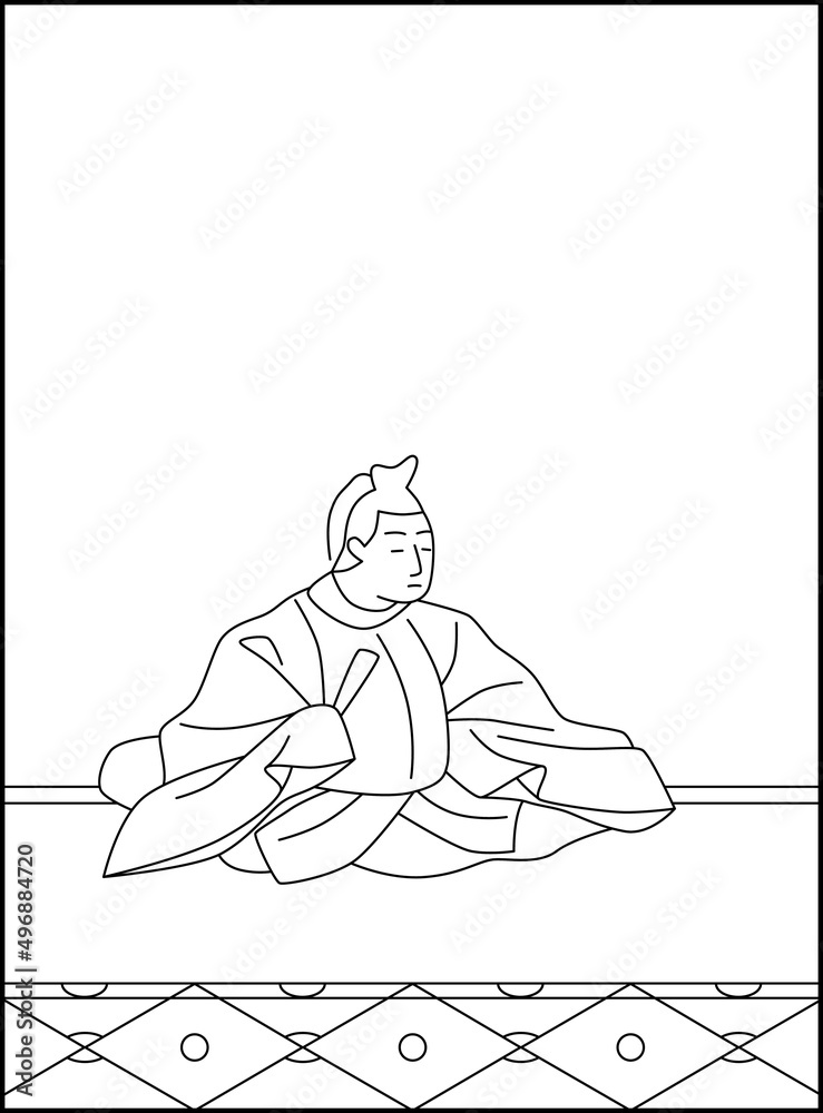 線画百人一首 No.097
線画百人一首 No.097