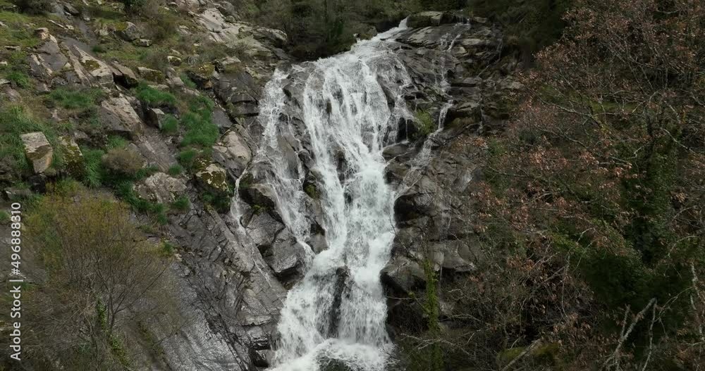Stunning waterfall in Valle del Jerte, Spain