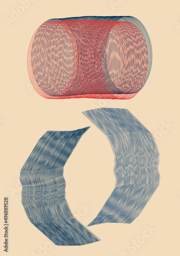 Abstract moire pattern background.