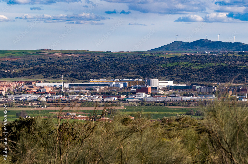 Obraz premium Hospital Universitario de Toledo, visto desde El Beato, Toledo