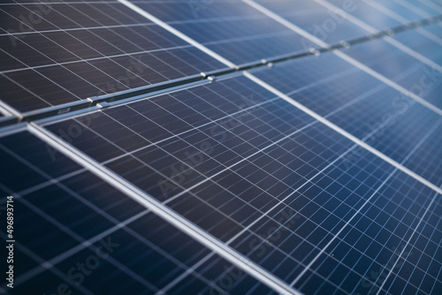 Solar panel photovoltaic isolated in the field