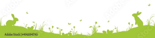 happy easter time silhouette background