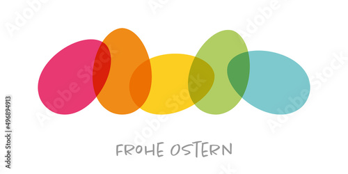 plain painted easter eggs with greetings