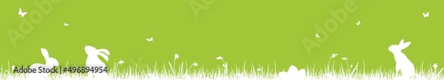 happy easter time silhouette background