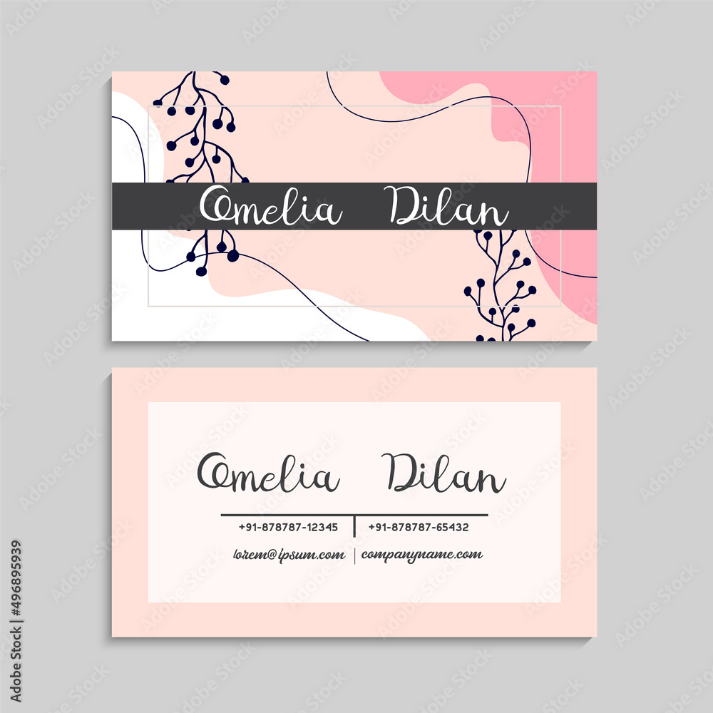 Fototapeta premium Vector abstract creative business cards (set template)