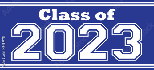 Class of 2023 Banner with Blue Background