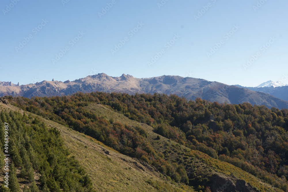 landscape in the mountains Bariloche Argentina