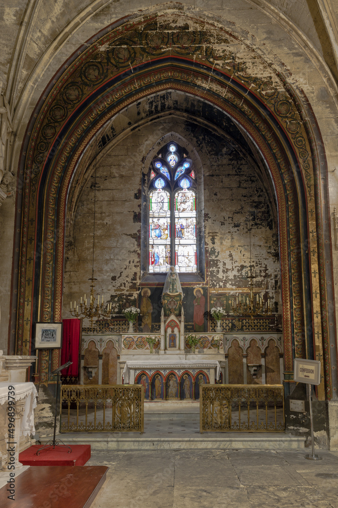 Saint Pierre Basilica, Interior, Avignon, Vaucluse, France