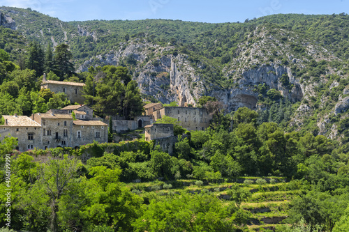 Medieval village of Oppede le Vieux  Vaucluse  Provence region  France
