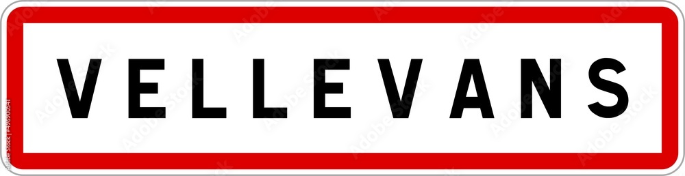 Panneau entrée ville agglomération Vellevans / Town entrance sign Vellevans Panneau entrée ville agglomération Vellevans / Town entrance sign Vellevans