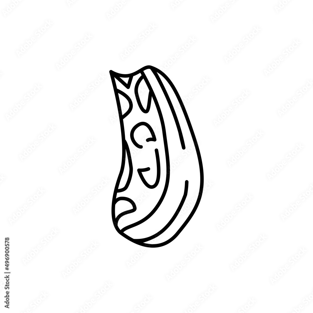 Beef brisket color line icon. Cutting meat. Beef brisket color line icon. Cutting meat.