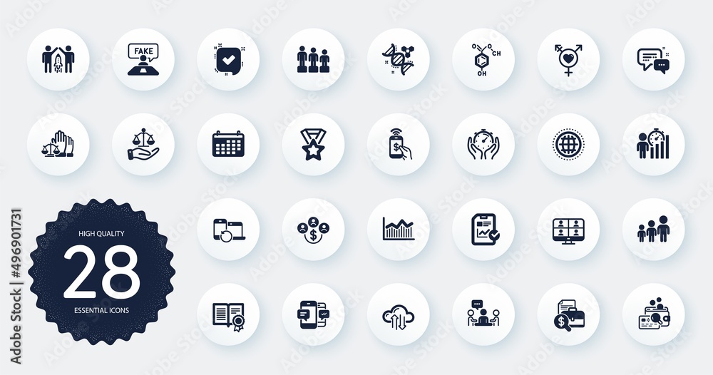 Set of Education icons, such as Timer, People chatting and Diploma flat icons. Recovery devices, Accounting report, Partnership web elements. Buying currency, Justice scales. Circle buttons. Vector Set of Education icons, such as Timer, People chatting and Diploma flat icons. Recovery devices, Accounting report, Partnership web elements. Buying currency, Justice scales. Circle buttons. Vector