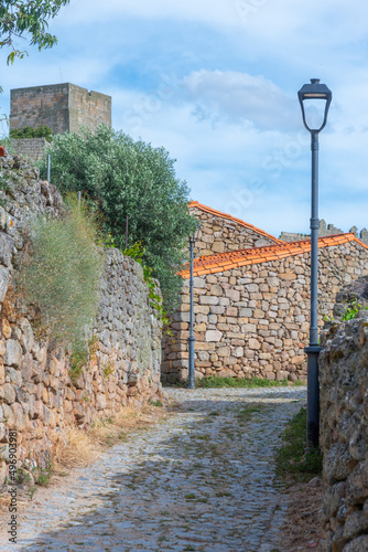 Narrow street in the old town of Marialva, Portugal photo