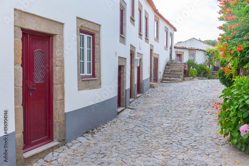 Fototapeta Narrow street in the old town of Marialva, Portugal