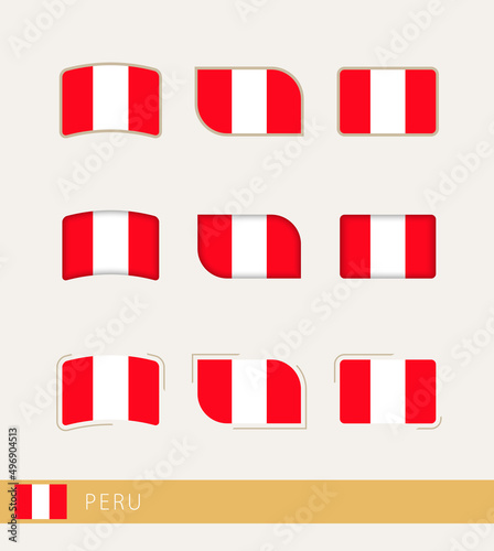Free Download Vector flags of Peru, collection of Peru flags. - GFXLoad