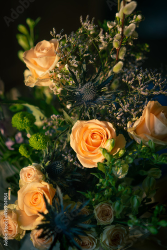 Beautiful Pastel Shades Bouquet of Flowers in Natural Light © ystewarthenderson