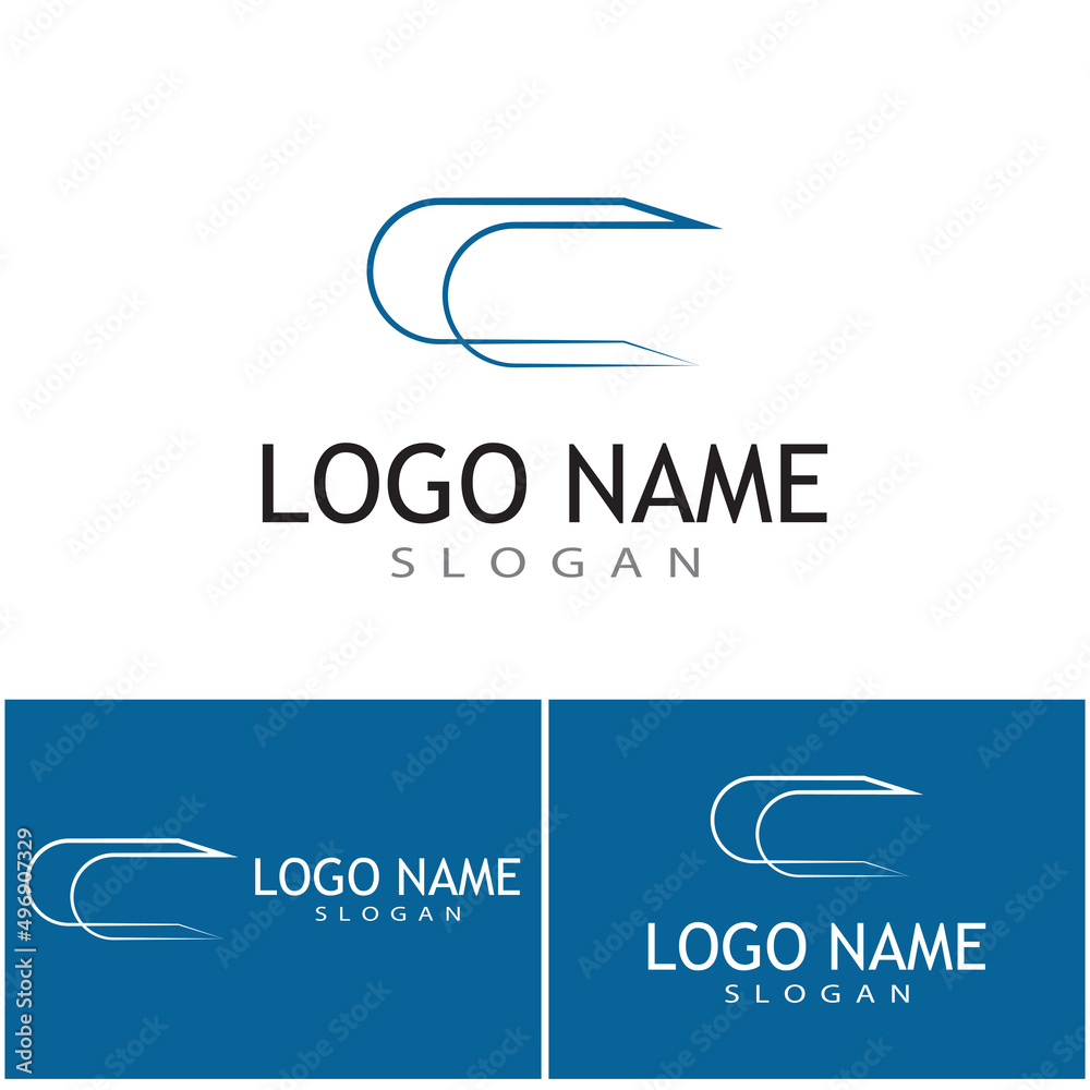 C Letter Logo Template vector icon design