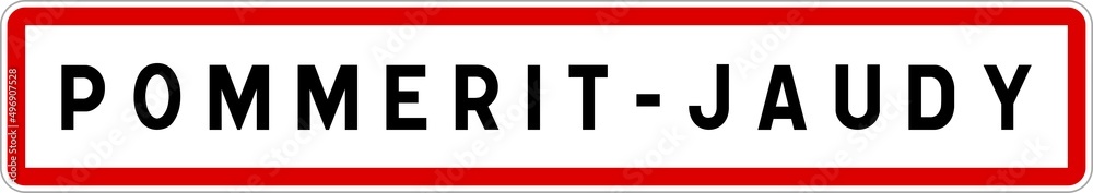 Panneau entrée ville agglomération Pommerit-Jaudy / Town entrance sign Pommerit-Jaudy Panneau entrée ville agglomération Pommerit-Jaudy / Town entrance sign Pommerit-Jaudy