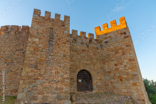 Castle in Portuguese town Belver photo