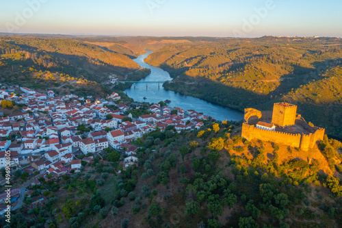 Castle in Portuguese town Belver photo