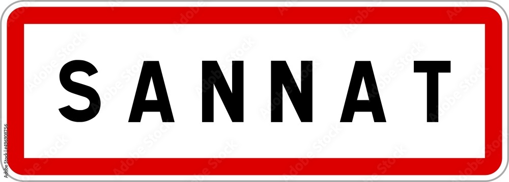 Panneau entrée ville agglomération Sannat / Town entrance sign Sannat Panneau entrée ville agglomération Sannat / Town entrance sign Sannat