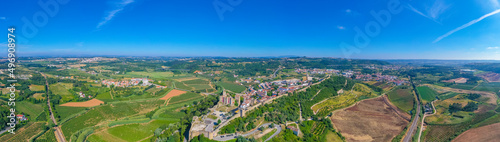 Panorama of Obidos town in Portugal photo