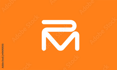 PM MP logo design icon letter alphabet 