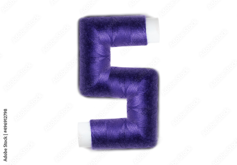 Letter of S from thread spools, isolated on white background. Alphabet concept. Letter of S from thread spools, isolated on white background. Alphabet concept.