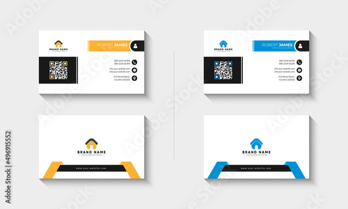 Modern clean professional business card 