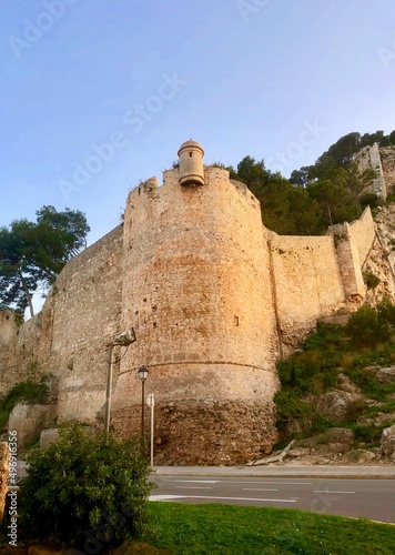 old fortress of Denia in spain photo