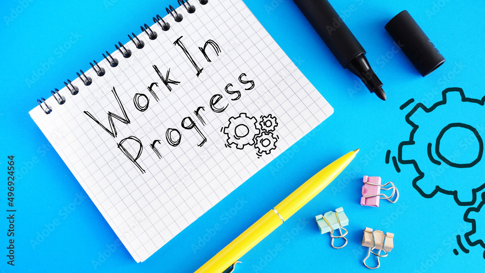 Work In Progress is shown on the photo using the text Work In Progress is shown on the photo using the text