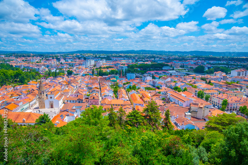 Aerial view of Portuguese town Tomar photo