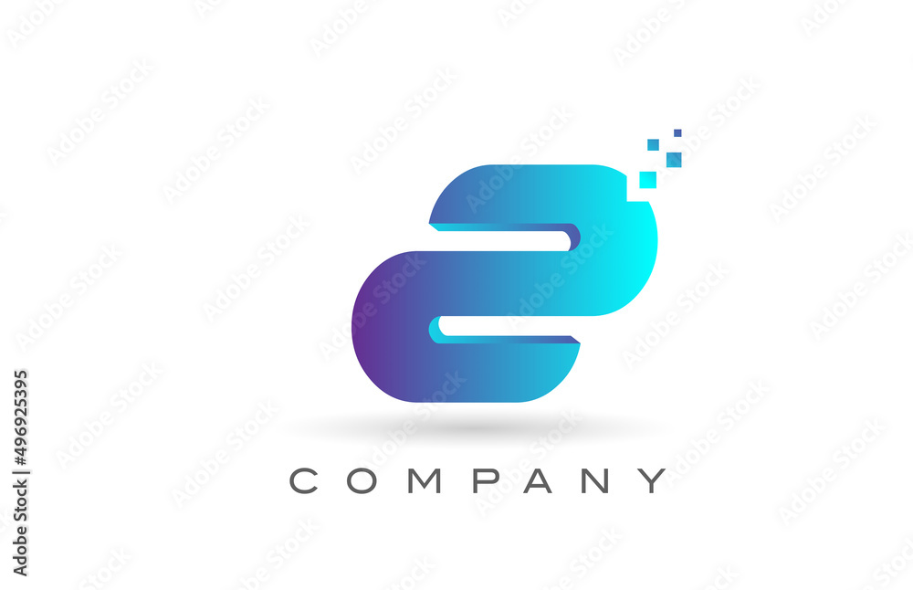 Z blue dot alphabet letter logo design. Creative icon template for company and business