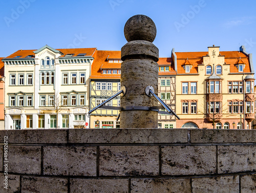 historic buildings at the old town of Mühlhausen photo