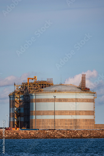 Gas deposit of the Sagunto regasification plant, Spain photo