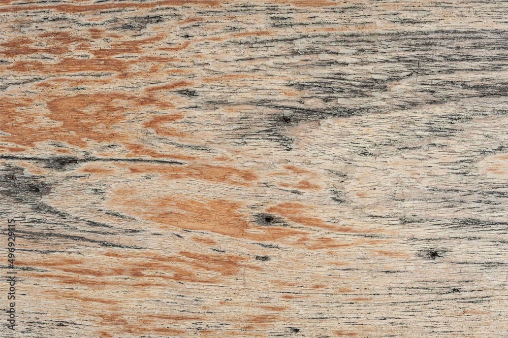 Fototapeta premium Wood Texture Background, top view wooden plank panel