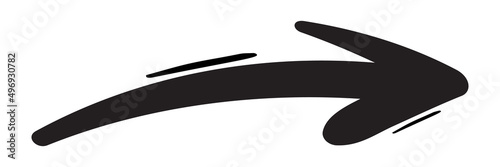 Hand drawn arrow. Vector doodle icon.
Vector illustration. PNG.