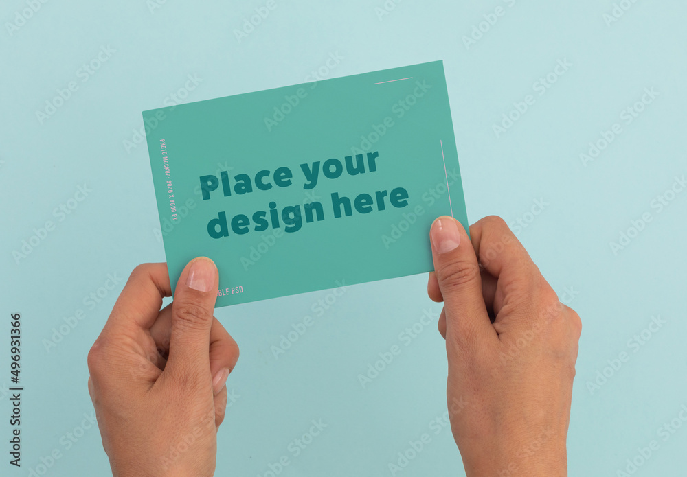 Postcard Mockup Stock Template | Adobe Stock