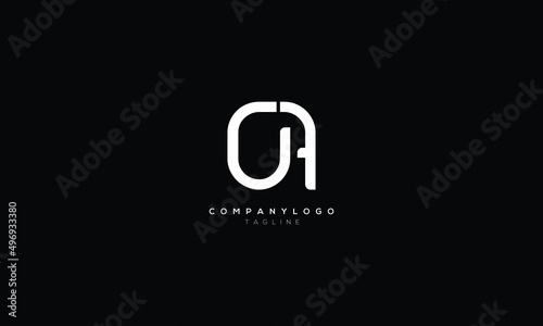GAF Abstract initial monogram letter alphabet logo design