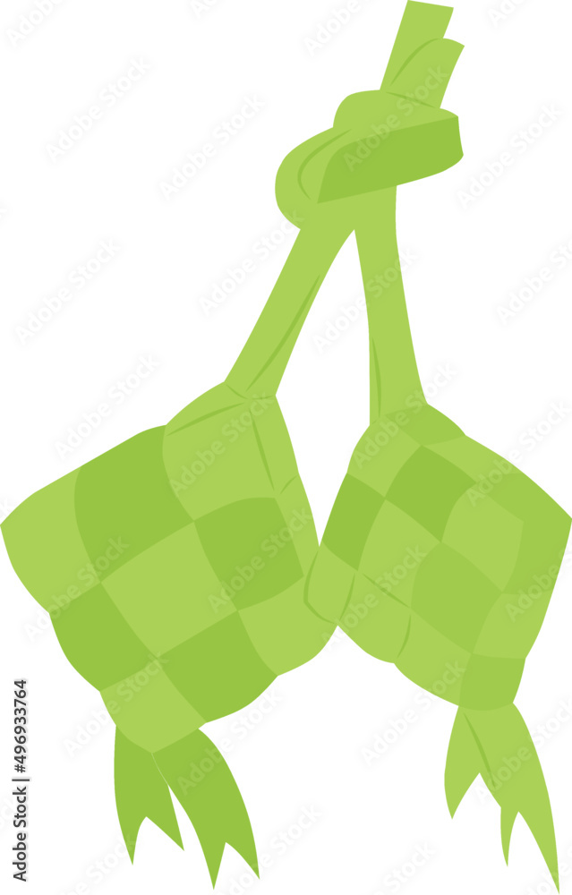 Vector image of ketupat, a typical Muslim holiday. Vector image of ketupat, a typical Muslim holiday.