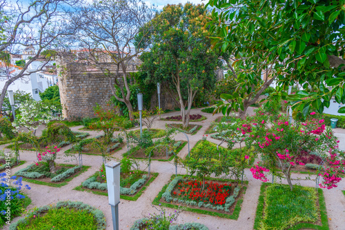 Tavira castle with a garden inside, Portugal
