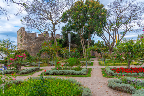 Tavira castle with a garden inside, Portugal