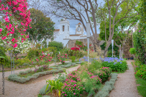 Tavira castle with a garden inside, Portugal