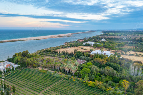 Coastline of Algarve region at Cacelha Velha in Portugal