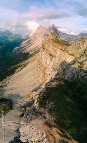 Seceda Dolomite Mountain in Italy, Autonomous Province of Bolzano – South Tyrol