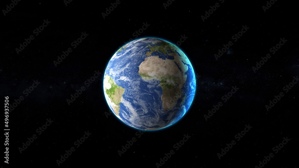 Obraz premium planet earth animation.